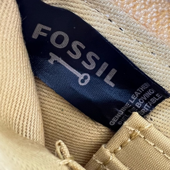 Fossil Embroidered Butterflies Floral Wristlet Wallet‎ Leather Yellow Clutch - Picture 11 of 15